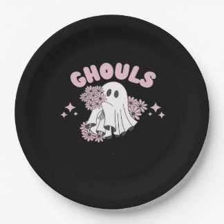 Ghouls Just Wanna Have Fun Halloween Art Basic Sty Paper Plate
