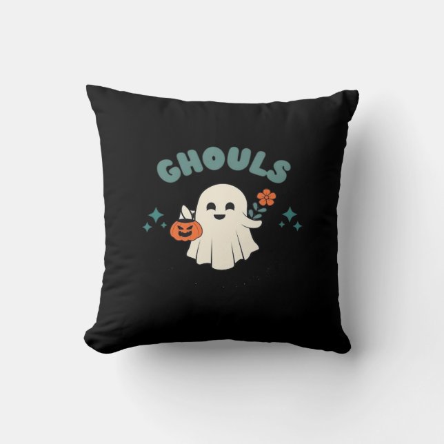 Ghouls Just Wanna Have Fun Halloween Art Funny Quo Cushion (Front)