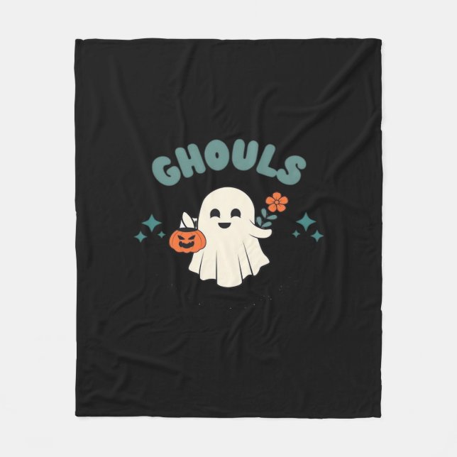 Ghouls Just Wanna Have Fun Halloween Art Funny Quo Fleece Blanket (Front)