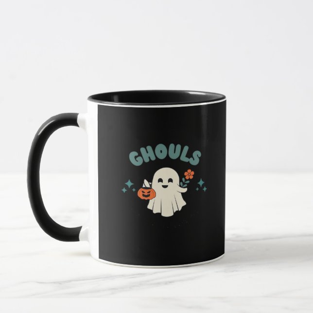 Ghouls Just Wanna Have Fun Halloween Art Funny Quo Mug (Left)