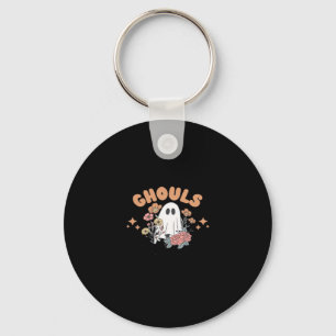 Ghouls Just Wanna Have Fun Halloween Art Sloth Des Key Ring