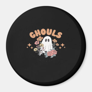 Ghouls Just Wanna Have Fun Halloween Art Sloth Des Magnet