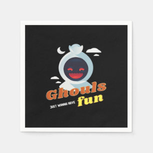 Ghouls Just Wanna Have Fun Halloween & Quote Napkin