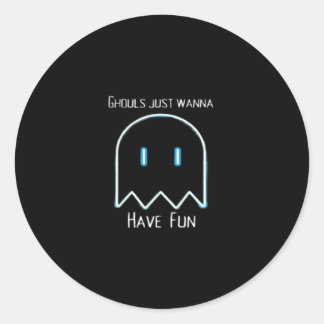 Ghouls Just Wanna Have Fun – Halloween Season Classic Round Sticker