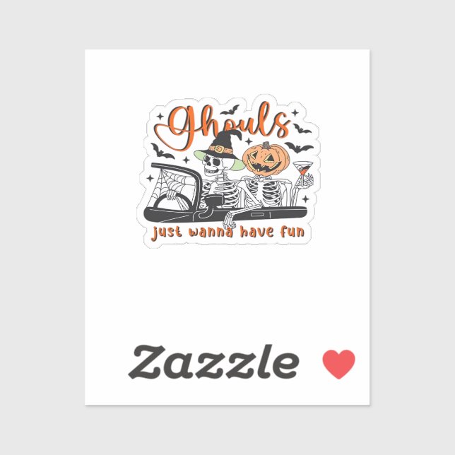 Ghouls Just Wanna Have Fun – Halloween Skeletons D (Sheet)