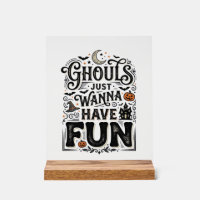 Ghouls Just Wanna Have Fun Halloween Vector Design