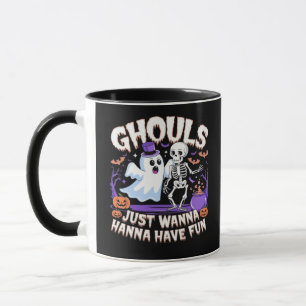 Ghouls Just Wanna Have Fun Lazy Sloth Mug