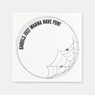 ghouls just wanna have fun luxury napkin