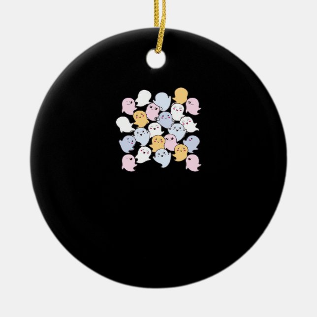 Ghouls Just Wanna Have Fun – Midnight Basic Style Ceramic Tree Decoration (Front)