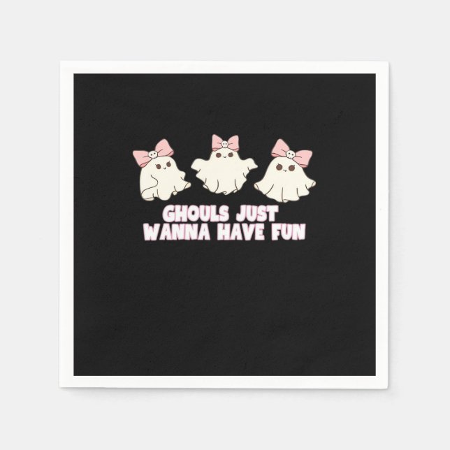 Ghouls Just Wanna Have Fun Oversized Napkin (Front)