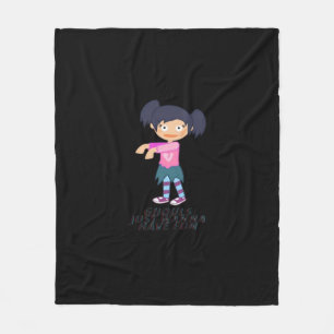 Ghouls Just Wanna Have Fun Quote & Design Fleece Blanket
