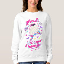 Ghouls Just Wanna Have Fun Retro Dancing Ghost