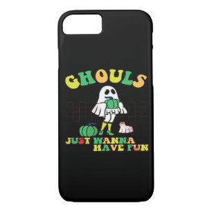 Ghouls Just Wanna Have Fun - Retro Halloween Gifts iPhone 8/7 Case