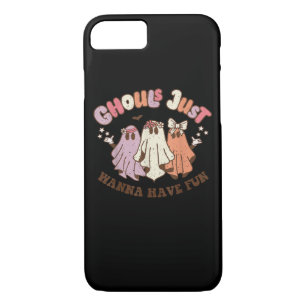 Ghouls Just Wanna Have Fun Retro Halloween Groovy  iPhone 8/7 Case