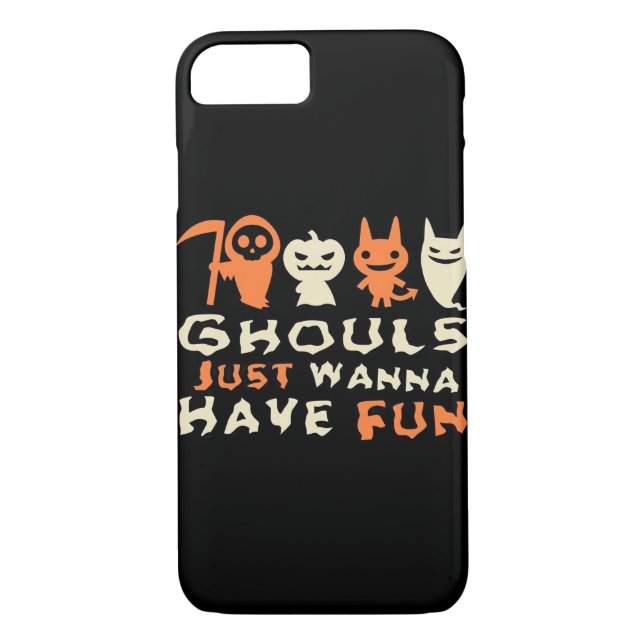 Ghouls Just Wanna Have Fun Sloth Halloween Case-Mate iPhone Case (Back)