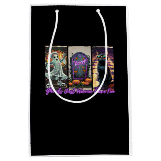 Ghouls Just Wanna Have Fun Sloth Style Medium Gift Bag