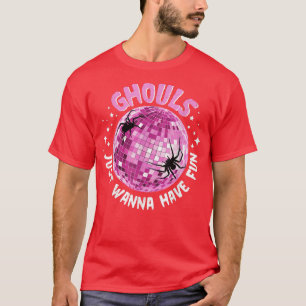 Ghouls Just Wanna Have Fun Spiders Night Out Boys  T-Shirt