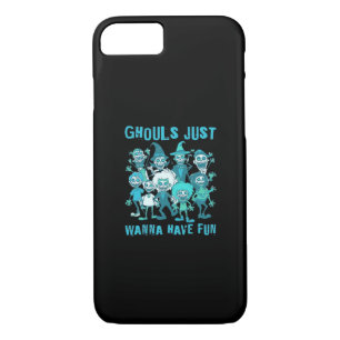 Ghouls Just Wanna Have Fun - Spooky Design Graphic iPhone 8/7 Case