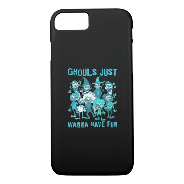 Ghouls Just Wanna Have Fun - Spooky Design Graphic Case-Mate iPhone Case (Back)
