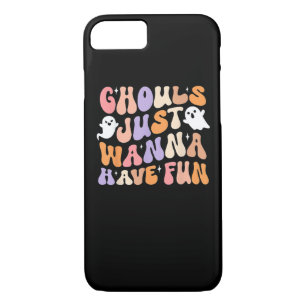 Ghouls Just Wanna Have Fun Spooky Season Groovy Ha iPhone 8/7 Case