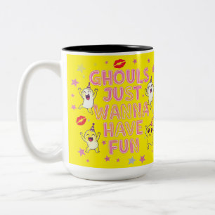 Ghouls Just Wanna Have Fun Tee Two-Tone Coffee Mug