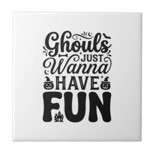 Ghouls Just Wanna Have Fun Vintage Halloween SVG_1 Tile
