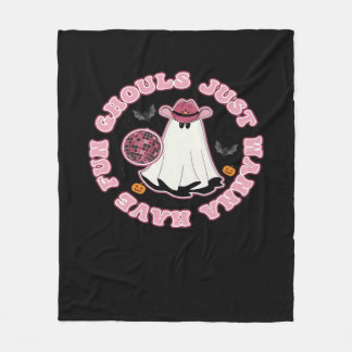 Ghouls Just Wanna Have Fun (Western Style Hallowee Fleece Blanket