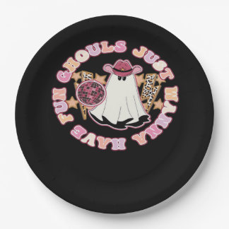 Ghouls Just Wanna Have Fun (Western Style Hallowee Paper Plate