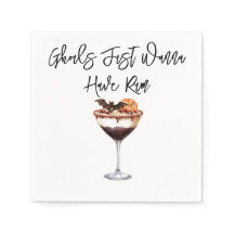 "Ghouls Just Wanna Have Rum" Paper Napkin