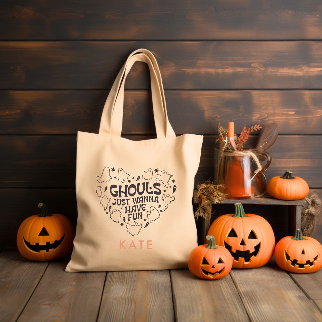 Ghouls just want to have fun Groovy Halloween Tote Bag (Creator Uploaded)