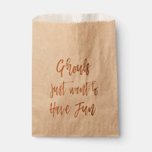 Ghouls Just Want to Have Fun Halloween Favour Bag