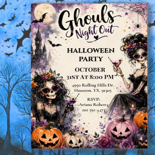 Ghouls Night Out Halloween Party Invitation