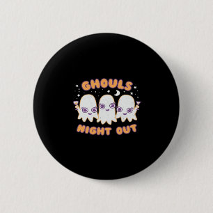 Ghouls Night Out - Kawaii Style Cute Funny Hallowe 6 Cm Round Badge
