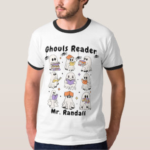 Ghouls Reader Books Teacher's T-Shirt
