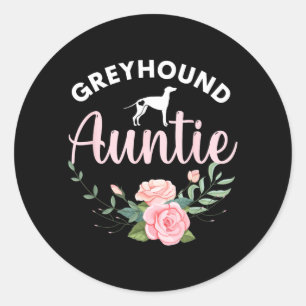 Ghound Dog Auntie Mothers Day Gifts For Women Classic Round Sticker