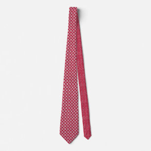 Ghutrah red check tie