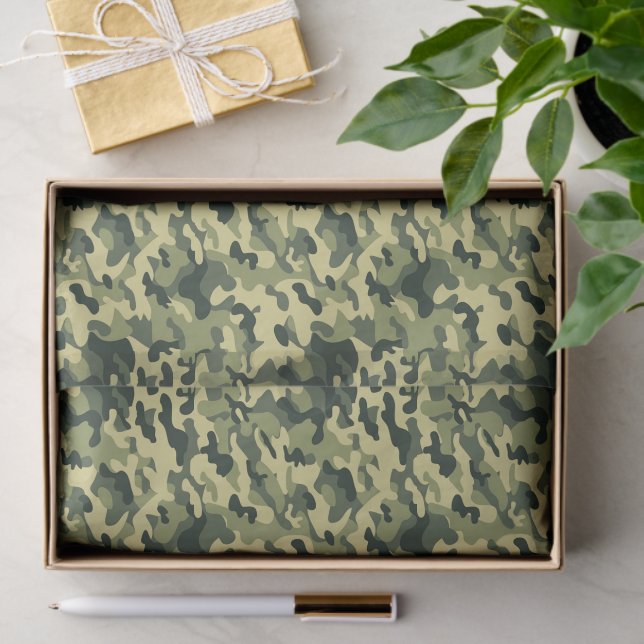 GI Camouflage Military Soldier Celebration Party Tissue Paper (Gift)