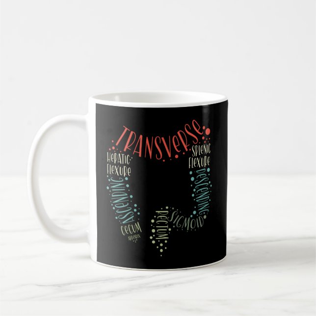 Gi Endoscopy Nurse Endo Tech Colonoscopy Colon Ana Coffee Mug (Left)