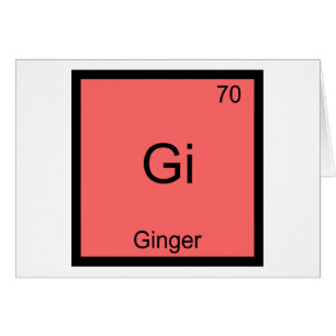 Gi - Ginger Chemistry Periodic Table Symbol