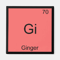 Gi - Ginger Chemistry Periodic Table Symbol