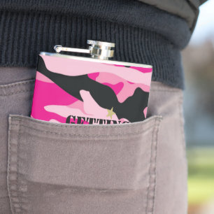 GI Jane Military Camouflage Bride To Be Hip Flask