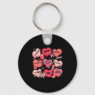 Gi Nurse Valentine Hearts Candy Gastroenterology E Key Ring