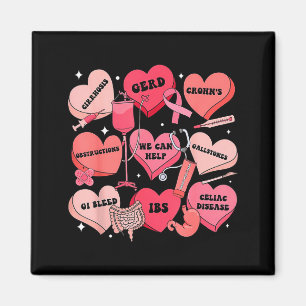 Gi Nurse Valentine Hearts Candy Gastroenterology E Magnet