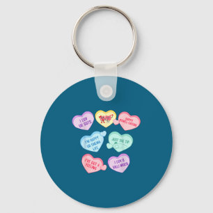 Gi Nurse Valentine's Hearts Candy Artwork Key Ring