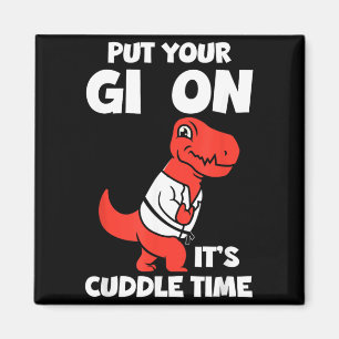 Gi on Cuddle Time Funny BJJ Brazilian Jiu-Jitsu Magnet