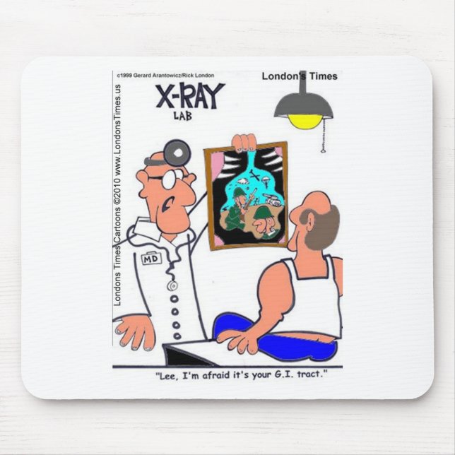 GI Tract Funny Gastrointestinal Medical Tees Gifts Mouse Mat (Front)