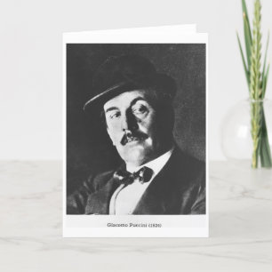 Giacomo Puccini (1858-1924) 1924 (photolitho) (b/w Card