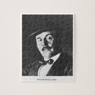 Giacomo Puccini (1858-1924) 1924 (photolitho) (b/w Jigsaw Puzzle