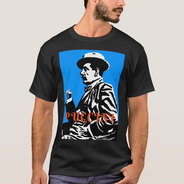 Giacomo Puccini (1858  1924) Digitised T-Shirt (Front)