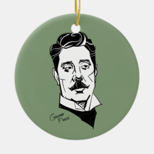 Giacomo Puccini Ceramic Tree Decoration
